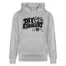 Berliner Schnauze-Unisex Bio-Hoodie-DIT ESKALIERT EH - Grau meliert
