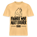 FRÜHER WAR ALLET LEICHTER-ICK OOCH-RELAXED FIT Unisex Organic T-Shirt - Hellgelb