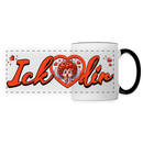 ICK LIEBE DIR - Panorama Tasse - Weiß/Schwarz