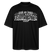 Berliner Spruch-MACH MA KEENE FISIMATENTEN-Oversized Unisex Bio T-Shirt  - weisser Print auf Schwarzem Stoff