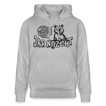 DU SCHNALLST JAR NÜSCHT-Unisex Bio-Hoodie - Grau meliert