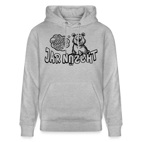 DU SCHNALLST JAR NÜSCHT-Unisex Bio-Hoodie - Grau meliert