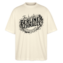 BERLINER SCHNAUZE-Oversized Unisex Bio T-Shirt - Weißgrau