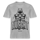 Berlin Shirt mit Schnauze-NÜSCHT-Relaxed Fit Unisex Bio-T-Shirt - Grau meliert