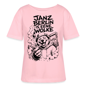 JANZ BERLIN IS EENE WOLKE-Rundhals Frauen Bio-T-Shirt - Hellrosa