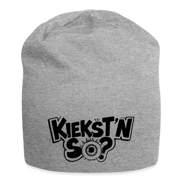 KIEKSTN SO?-Jersey-Beanie mit Berliner Schnauze - Grau meliert