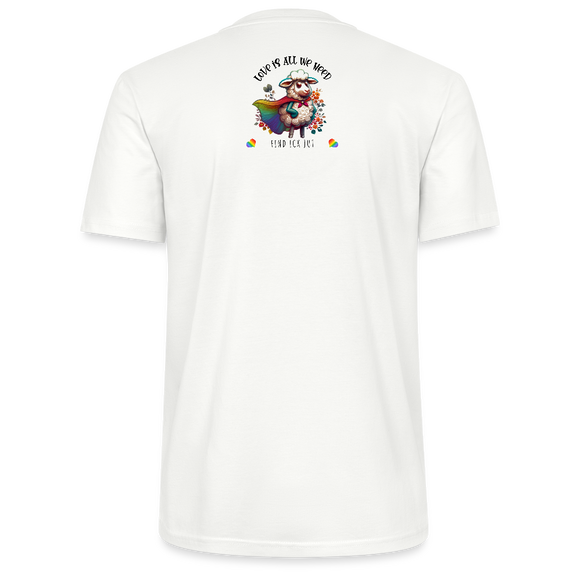 PRIDE 'REGENBOGENSCHAF-Unisex T-Shirt Bio - Weiß