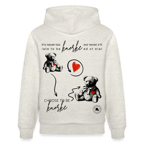 BERLINER KNORKE-Unisex Bio-Hoodie - Beige meliert