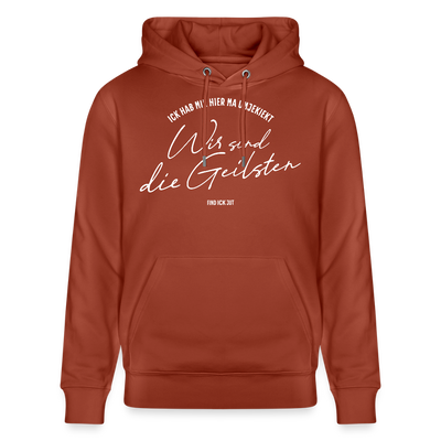 WIR SIND DIE GEILSTEN-Berlin26-Unisex Bio-Hoodie - Terrakotta
