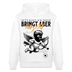 NETT KANN ICK-Unisex Bio-Hoodie-BACKPRINT - Weiß
