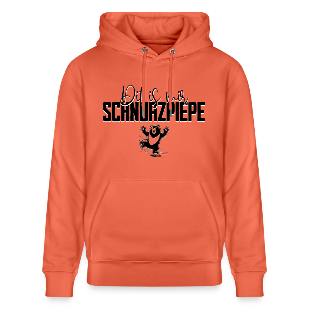 SCHNURZPIEPE - Unisex Bio-Hoodie - Hellrot