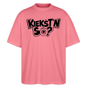 KIEKSTN SO?-Oversized Unisex Bio T-Shirt mit Berliner Schnauze - Pink 