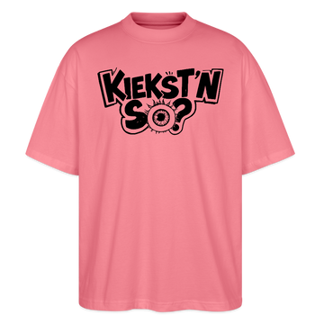 KIEKSTN SO?-Oversized Unisex Bio T-Shirt mit Berliner Schnauze - Pink 