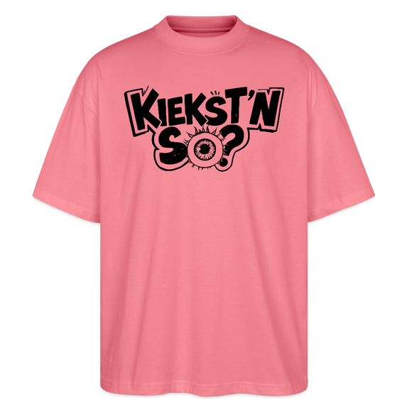 KIEKSTN SO?-Oversized Unisex Bio T-Shirt mit Berliner Schnauze - Pink 