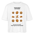 JEH MA NICH UFFN KEKS-Frauen Boxy Bio-T-Shirt - Weiß