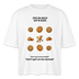 JEH MA NICH UFFN KEKS-Frauen Boxy Bio-T-Shirt - Weiß
