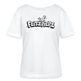 FLITZPIEPE 26- Rundhals Frauen Bio-T-Shirt für verpeilte Berlinerinnen - Weiß