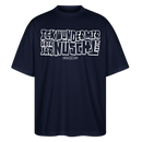 Berliner Spruch-ICK WUNDER MIR-Oversized Unisex Bio T-Shirt - Navy
