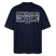 Berliner Spruch-ICK WUNDER MIR-Oversized Unisex Bio T-Shirt - Navy