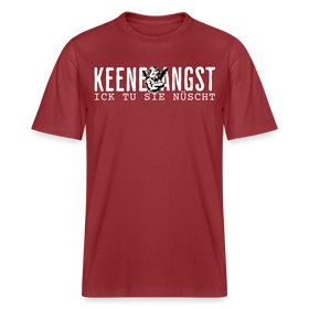 ICK TU SIE NÜSCHT - Relaxed Fit Unisex Bio-T-Shirt - Erdrot