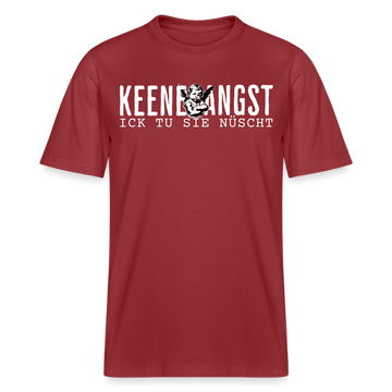 ICK TU SIE NÜSCHT - Relaxed Fit Unisex Bio-T-Shirt - Erdrot