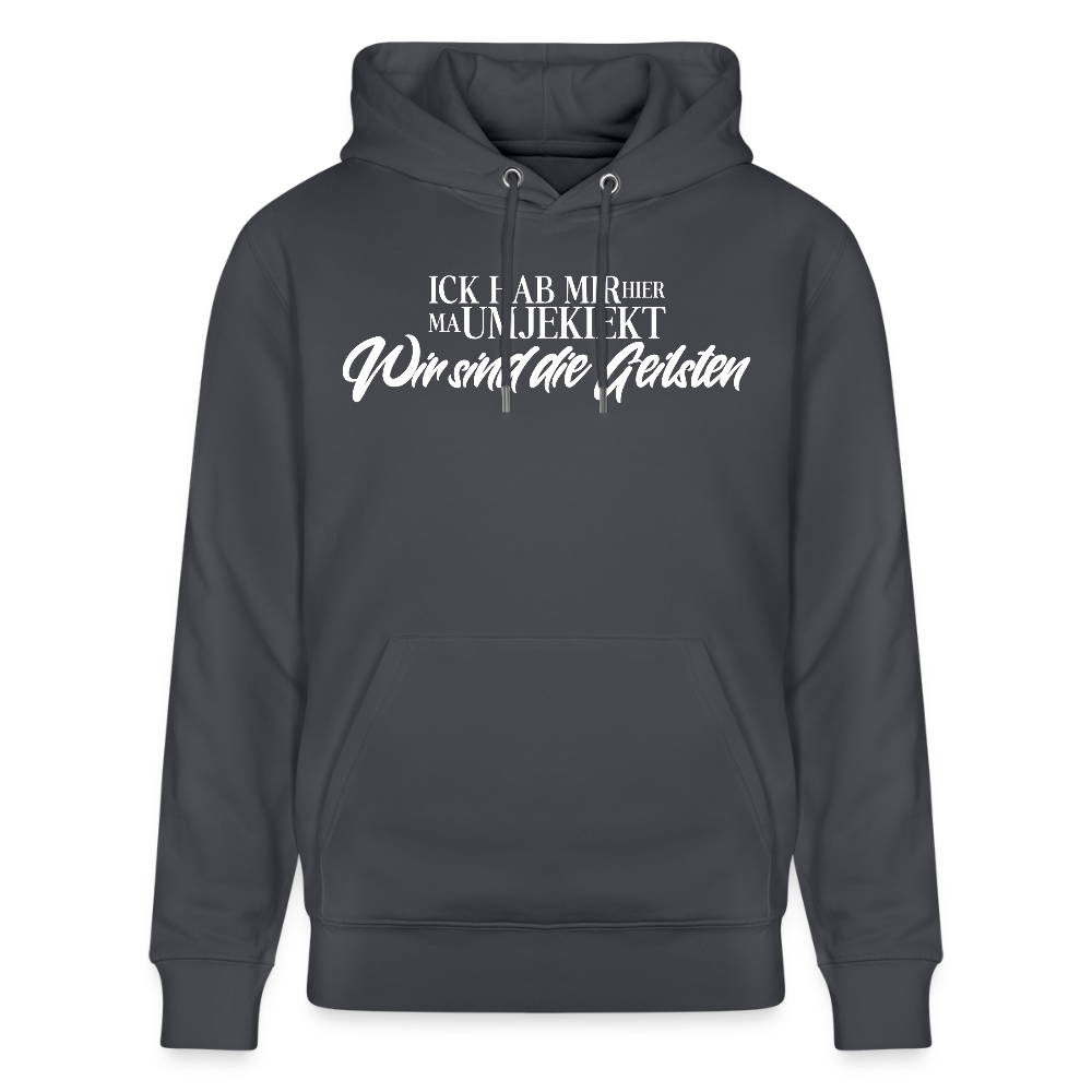 Wir sind die Geilsten-Unisex Bio-Hoodie II - Indigoblau