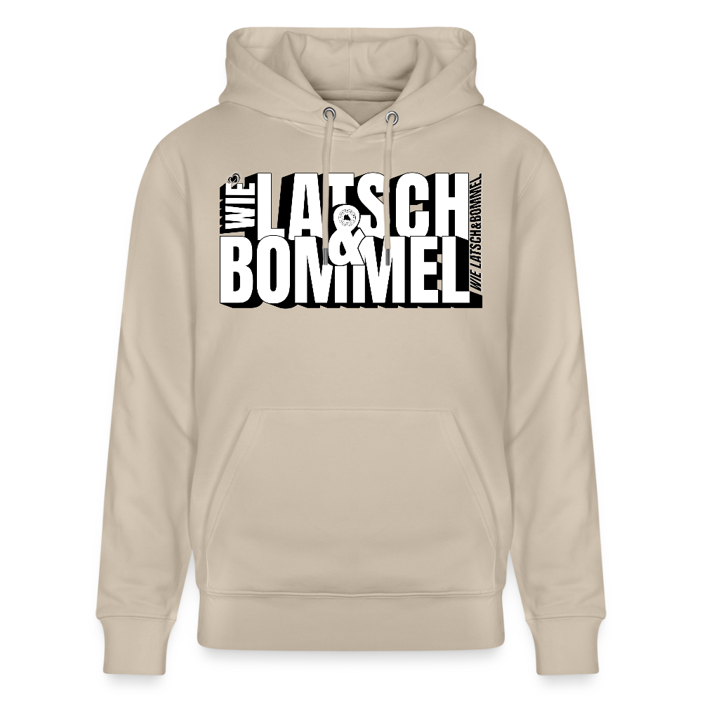 WIE LATSCH UND BOMMEL - Unisex Bio-Hoodie - Beige