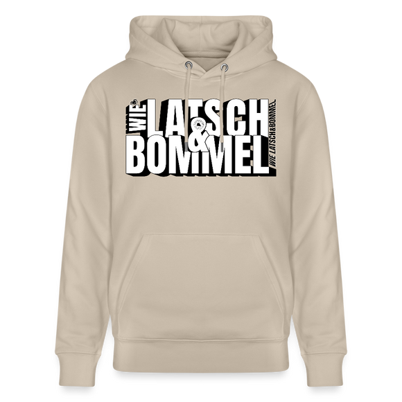 WIE LATSCH UND BOMMEL - Unisex Bio-Hoodie - Beige