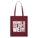KNORKE? - Bio-Stoffbeutel - Burgunderrot