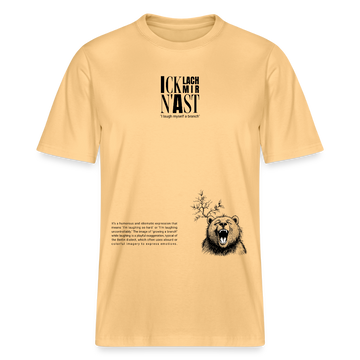 ICK LACH MIR N AST-Relaxed Fit Unisex Bio-T-Shirt - Hellgelb