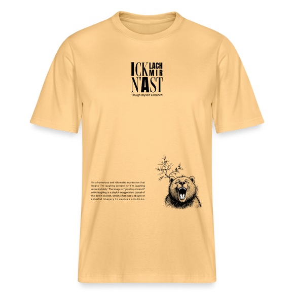 ICK LACH MIR N AST-Relaxed Fit Unisex Bio-T-Shirt - Hellgelb