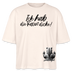 ICK HAB DIE FAXEN DICKE!-Frauen Boxy Bio-T-Shirt - Weißgrau