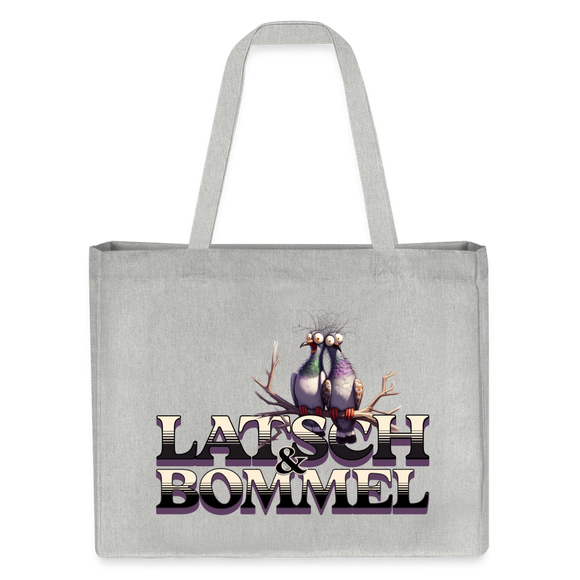 BERLINER LATSCH UND BOMMEL-Einkaufstasche - Grau meliert