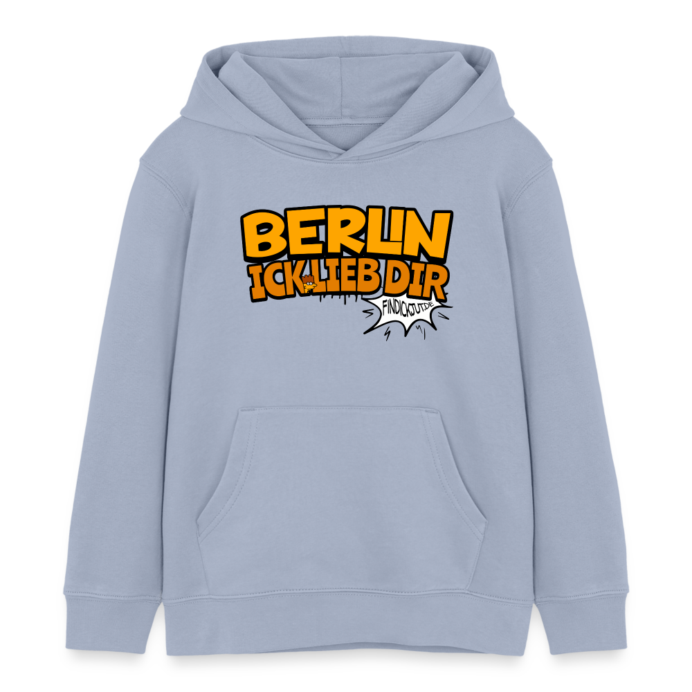 BERLIN ICK LIEB DIR - Kinder Bio-Hoodie - Lavendel-Violett