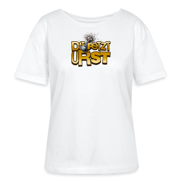 DIT FETZT URST-Rundhals Frauen Bio-T-Shirt - Weiß