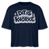 DIT IS KNORKE-Frauen Boxy Bio-T-Shirt - Navy
