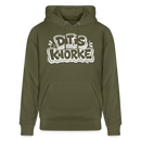 DIT IS KNORKE-Unisex Bio-Hoodie mit Berliner Spruch - Khaki Grün