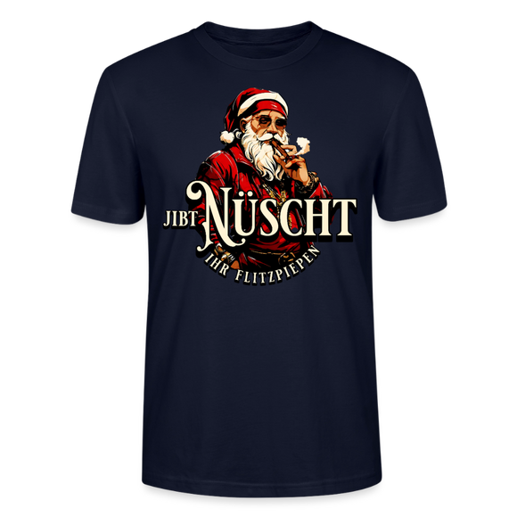 Weihnachten in Berlin-JIBT NÜSCHT IHR FLITZPIEPEN- Unisex T-Shirt BIO - Navy