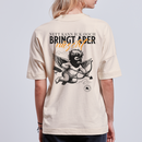 NETT KANN ICK-Unisex Oversize Bio-T-Shirt - Naturweiß