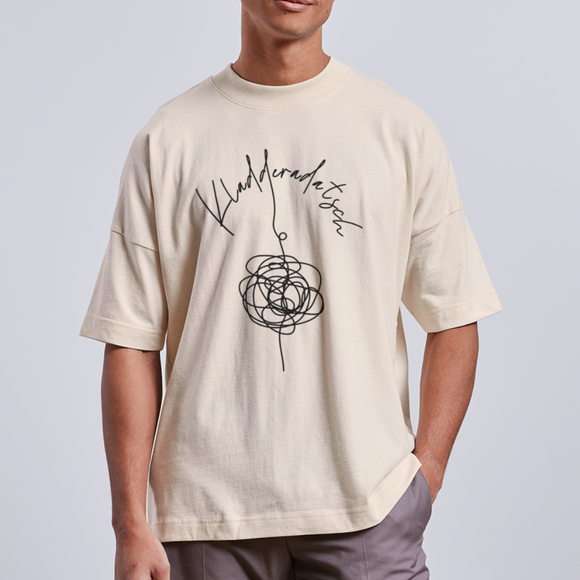 KLADDERADATSCH - Unisex Oversize Bio-T-Shirt - Naturweiß