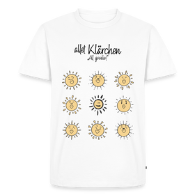 ALLET KLÄRCHEN-Männer Premium BIO T-Shirt - Weiß