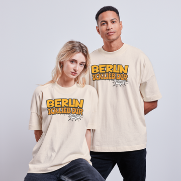 BERLIN ICK LIEB DIR - Unisex Oversize Bio-T-Shirt - Naturweiß