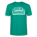 DIT IS KNORKE-Unisex T-Shirt Bio mit Berliner Schnauze - Blaugrün