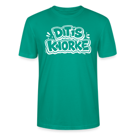 DIT IS KNORKE-Unisex T-Shirt Bio mit Berliner Schnauze - Blaugrün