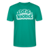 DIT IS KNORKE-Unisex T-Shirt Bio mit Berliner Schnauze - Blaugrün