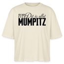 MUMPITZ-Frauen Boxy Bio-T-Shirt - Weißgrau