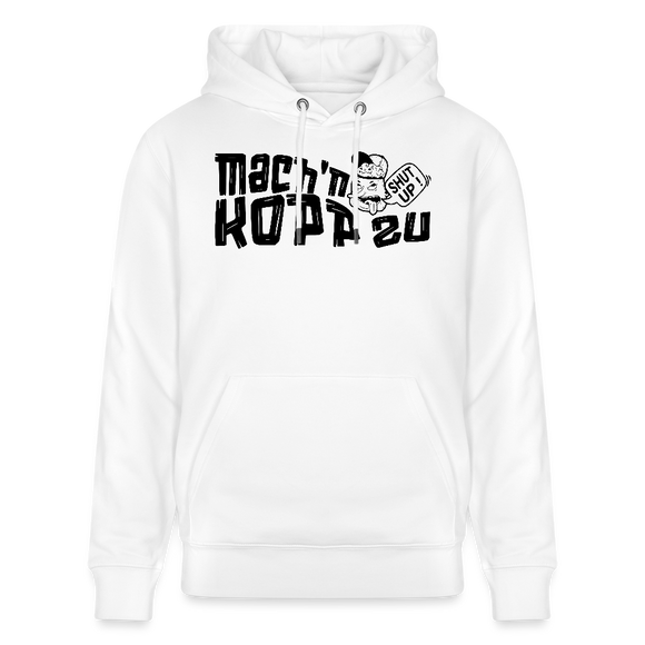 MACH N KOPP ZU-Unisex Bio-Hoodie - Weiß