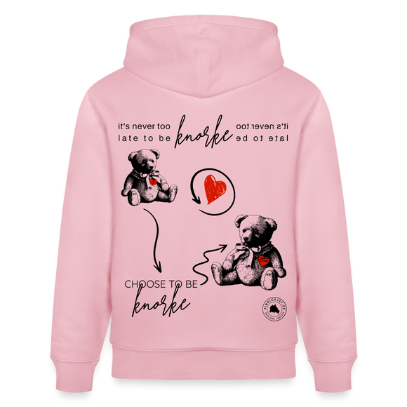 BERLINER KNORKE-Unisex Bio-Hoodie - Hellrosa