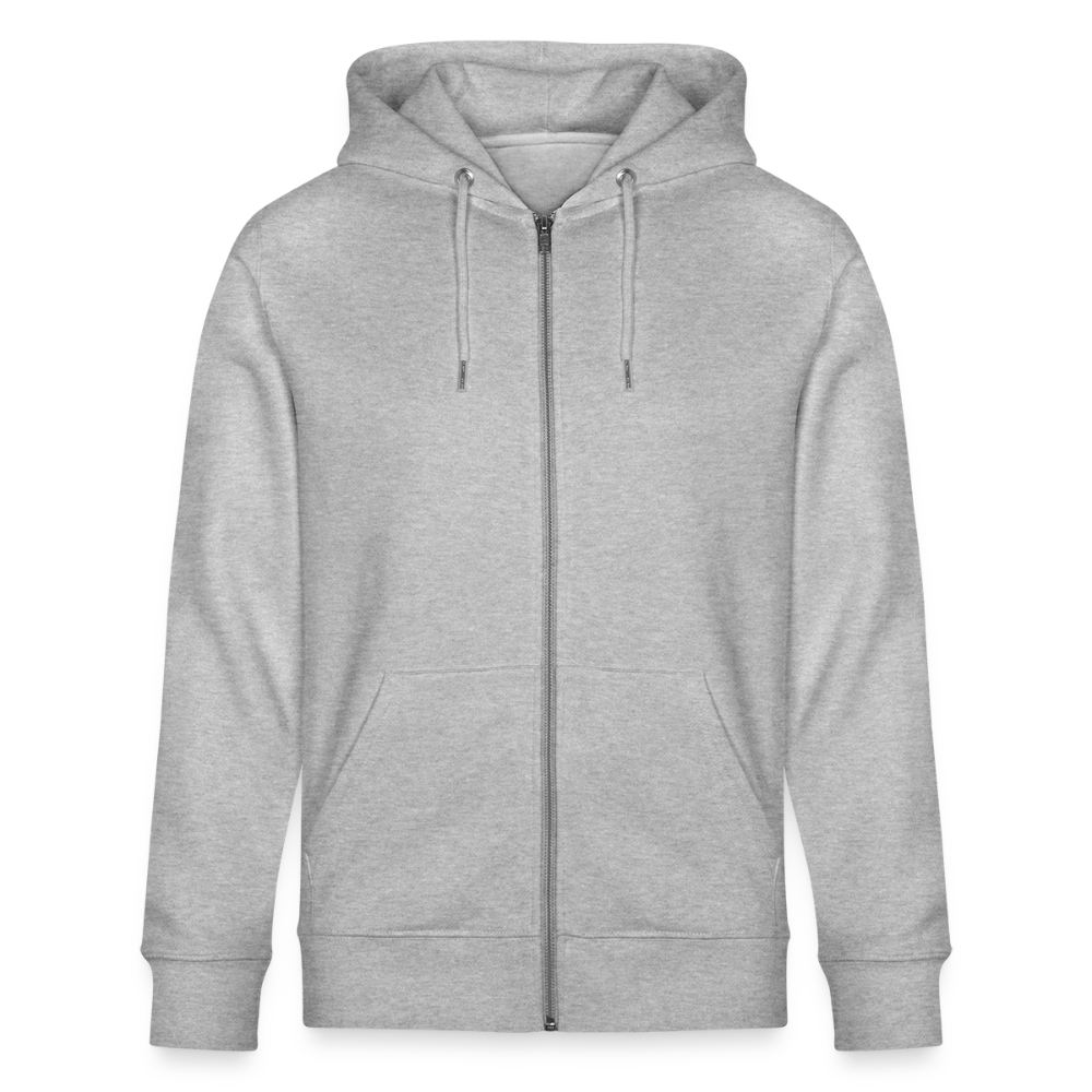 MOTTE UND MAUSI-Unisex Bio-Kapuzenjacke - Grau meliert