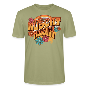 BERLINER RETRO-NÜSCHT MUSS ICK-Unisex T-Shirt BIO - Nebelgrün
